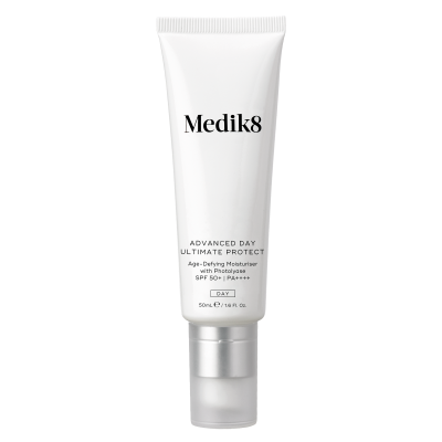 Medik8 Advanced Day Ultimate Protect SPF50+
Advanced Day Ultimate Protect is the go-to recommended sunscreen for every Medik8 customer