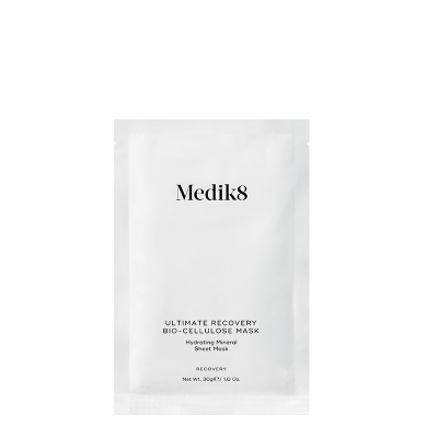 Medik8 Ultimate Recovery™ Bio-Cellulose Zinc Mask
Hydrating Mineral Sheet Mask